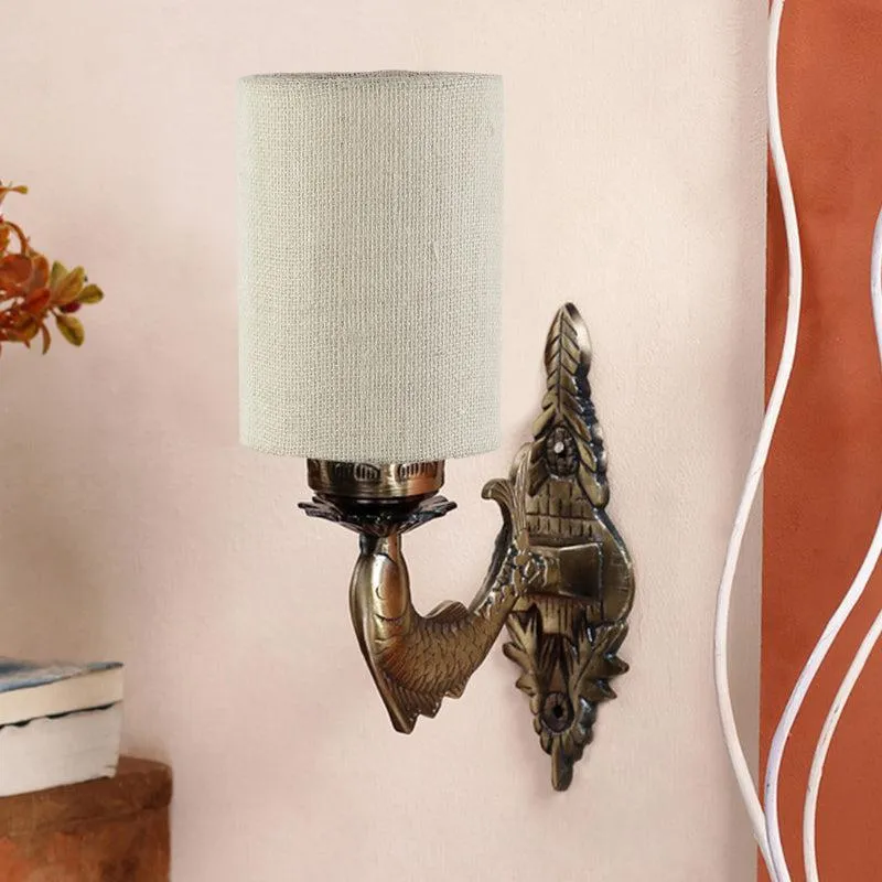 Ziada Stiva Fabric & Metal Wall Lamp - Beige media 3