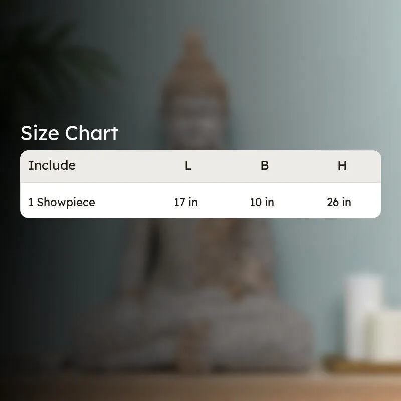 Zen Buddha Polyresin Idol media 6
