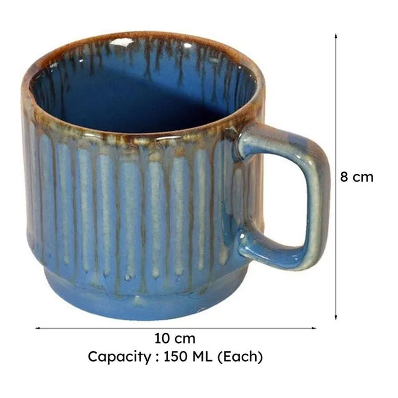 Inesha Ceramic Tea Cup (150 mL Each) - Set of Six media 6