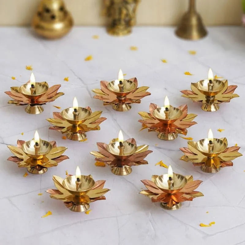 Dvija Pushp Diya - Set Of Ten media 1