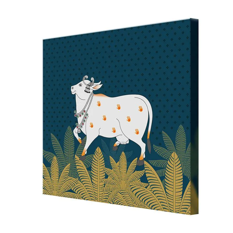Holy Indian Cow Poly Canvas Wall Painting media 5