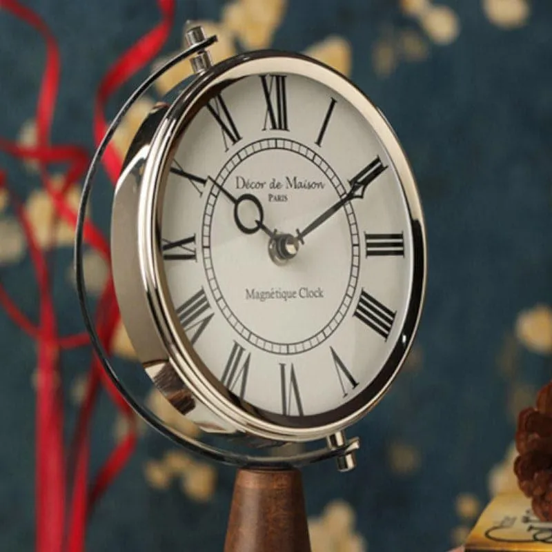 Tower Trove Aluminium Table Clock - Silver media 3