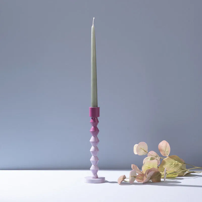 Ombre Block Candle Holder - Set Of Two media 4