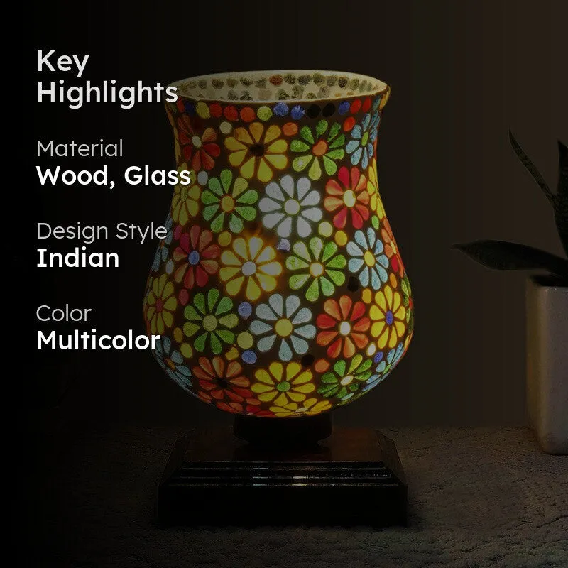 Lumique Mosaic Glass Table Lamp - Multicolor media 2
