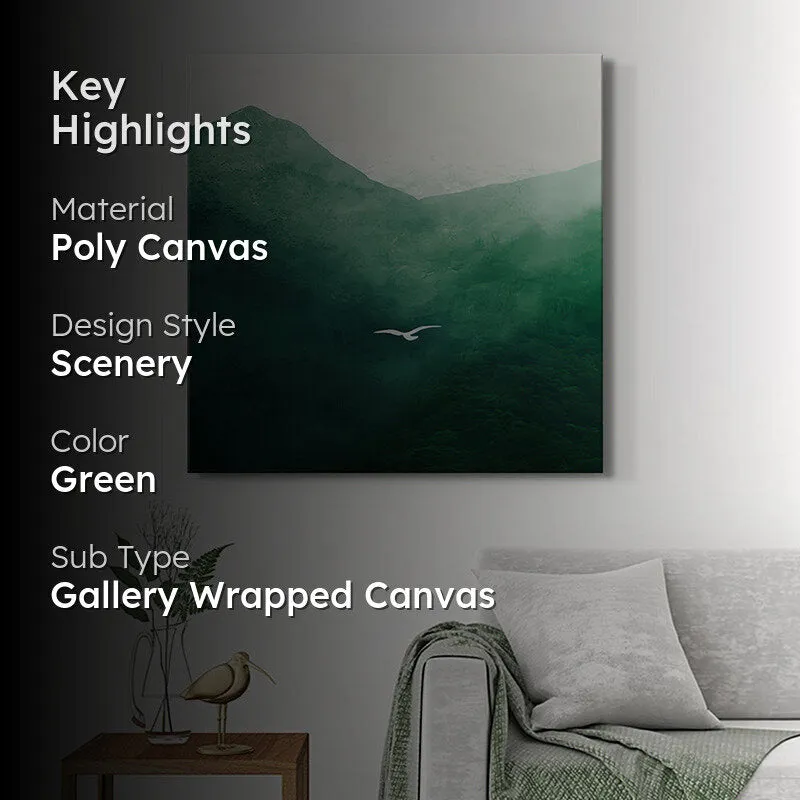 Mountain Bird Poly Canvas Wall Painting media 2