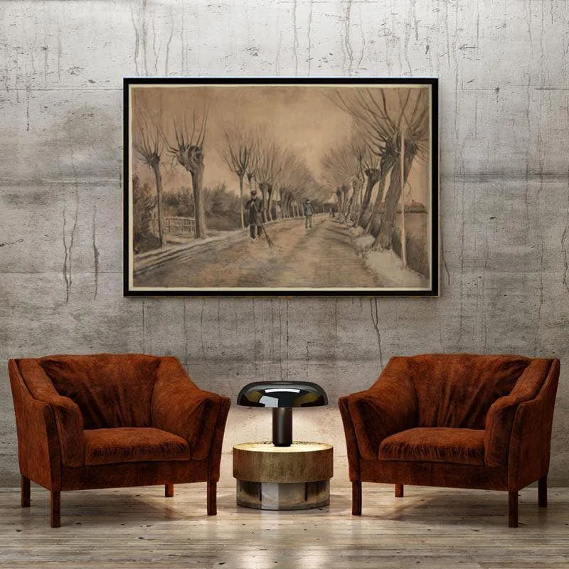 Road In Etten By Vincent Van Gogh - Black Frame media 4
