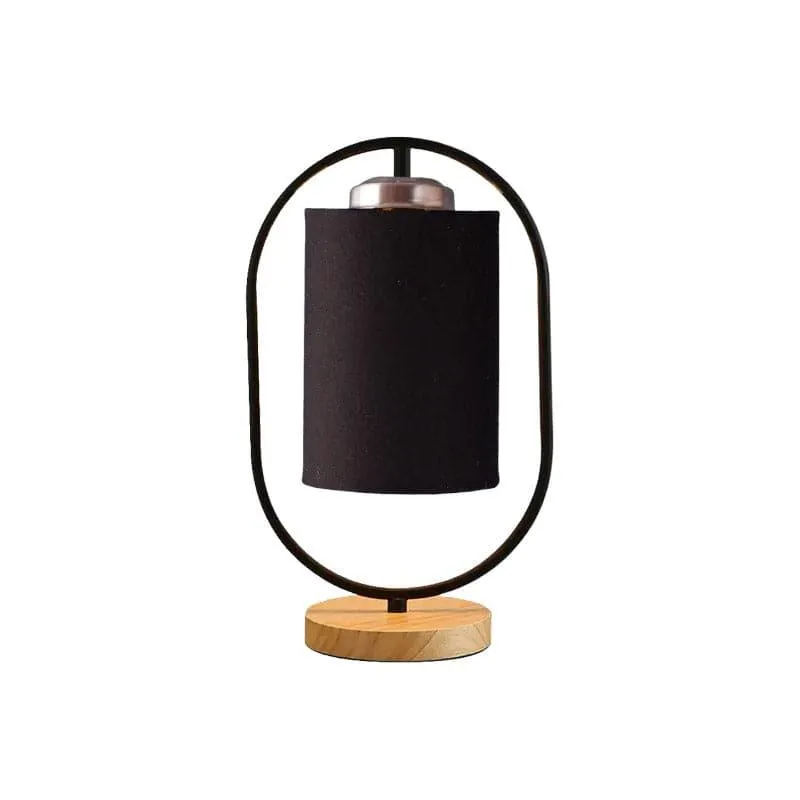 Radiant Echo Fabric Table Lamp - Black,Brown media 4