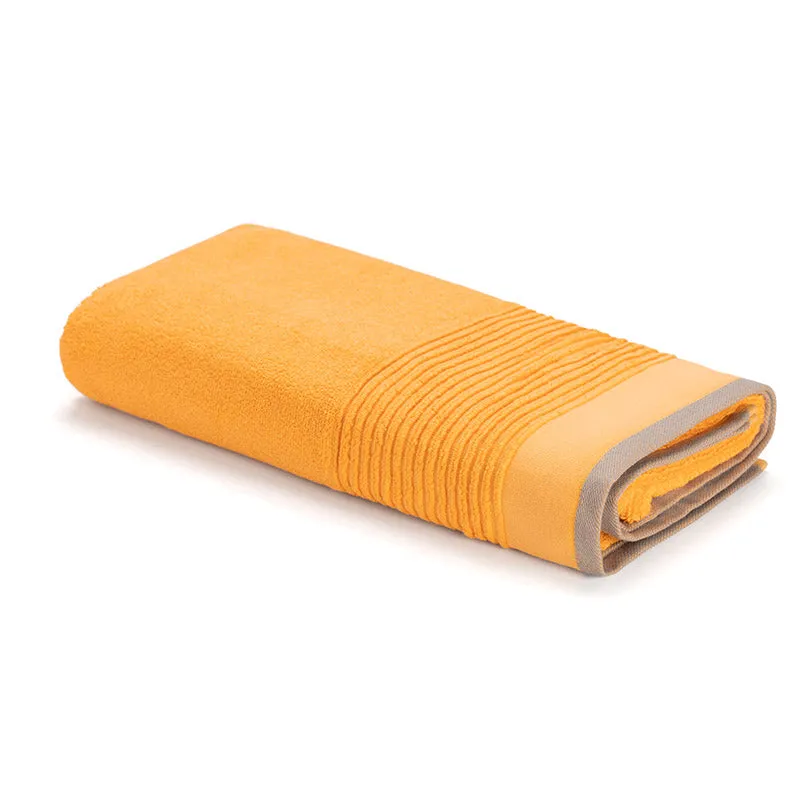 Ruffle Terry Cotton Bath Towel - Yellow media 4