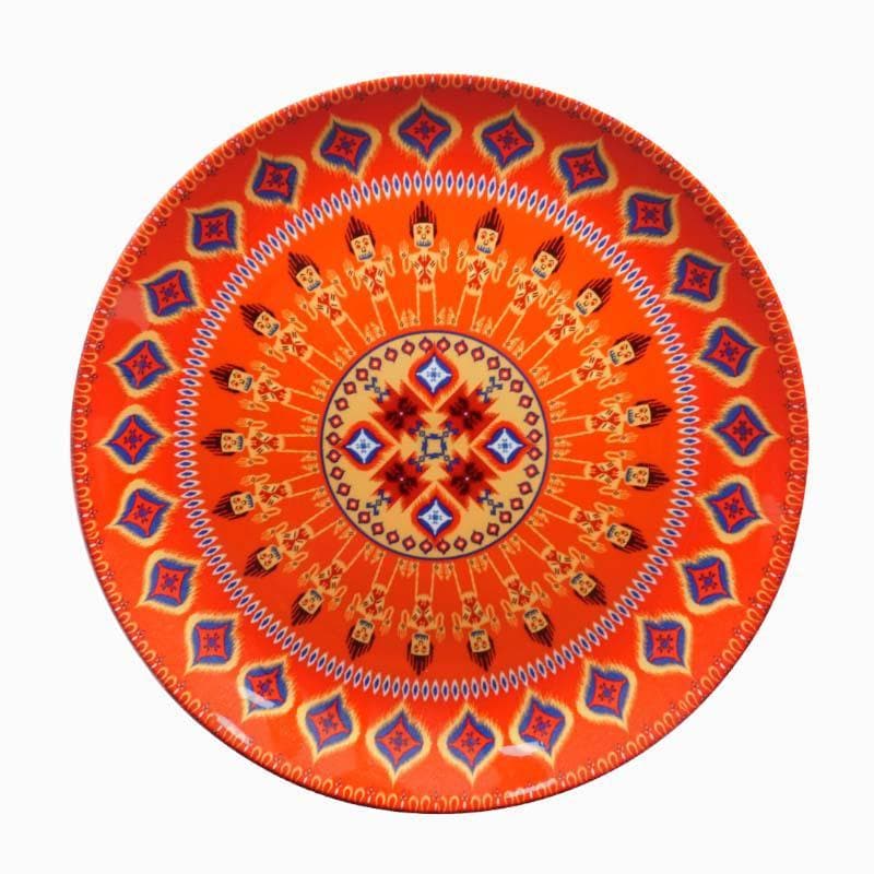 Ikkat Patterned Decorative Plate image 6