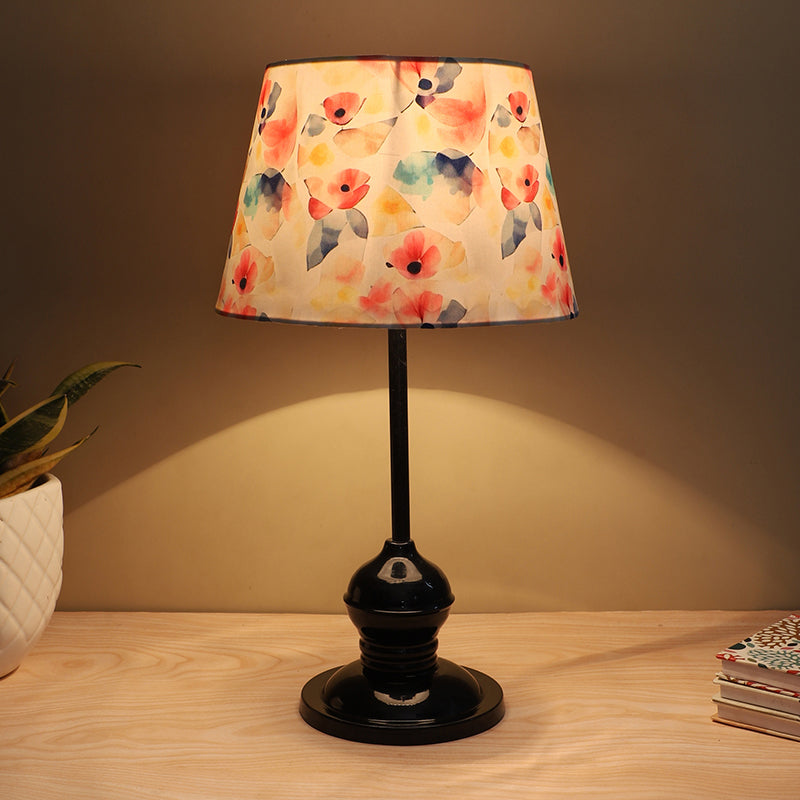 Luna Borealis Griff Printed Metal Table Lamp - Multicolor
