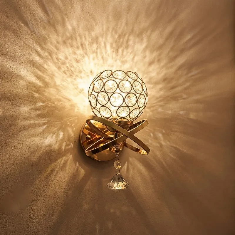Crystaluxe Aluminium And Glass Wall Lamp media 5