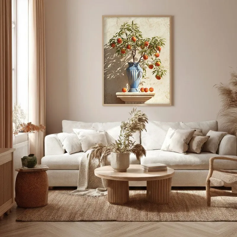 Soft Shadow Play Canvas Wall Painting - Brown Frame media 5