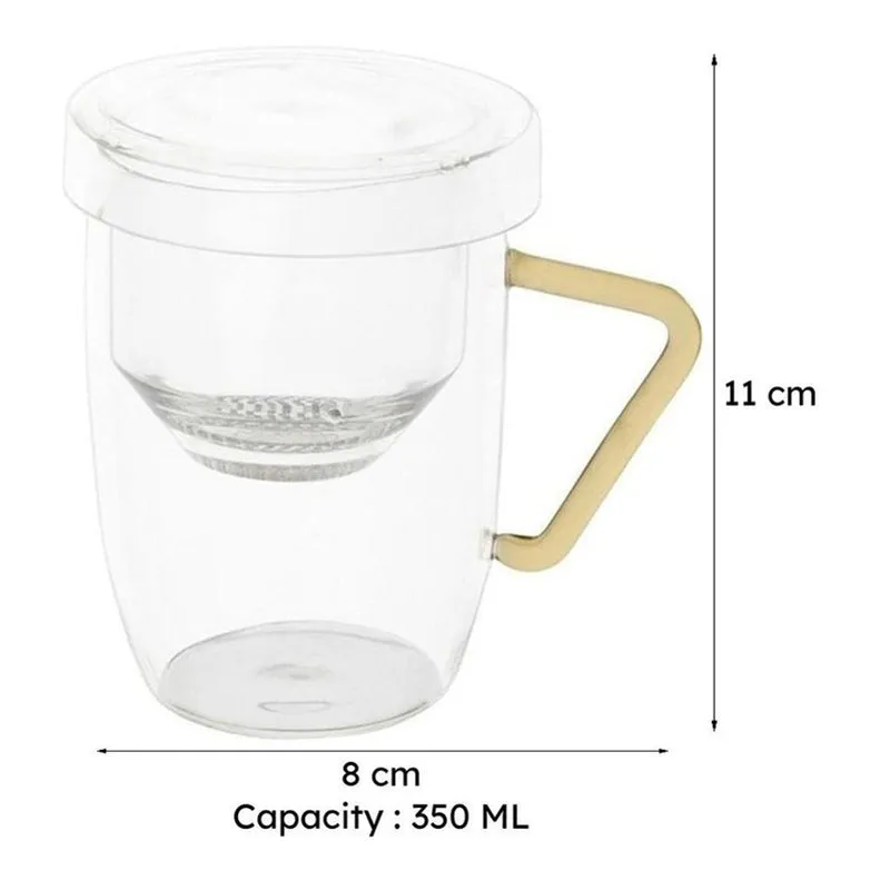Beryllia Borosilicate Glass Tea Cup (350 mL) media 7