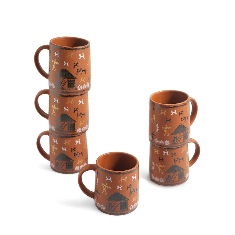 Cozy Ceramic Coffee Mug (300 mL Each) - Set Of Six media 3