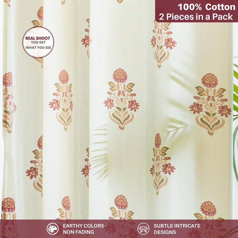 Urban Space Liberty Curtain (Maroon) - Set Of Two media 4