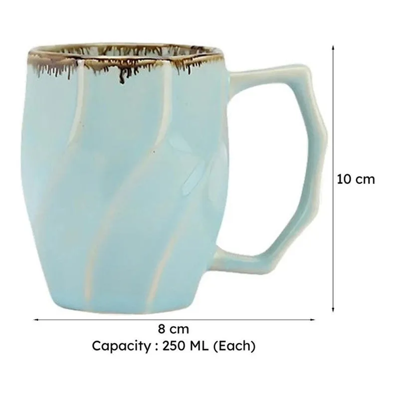 Casablanca Ceramic Tea Cup (250 mL Each) - Set of Two media 9