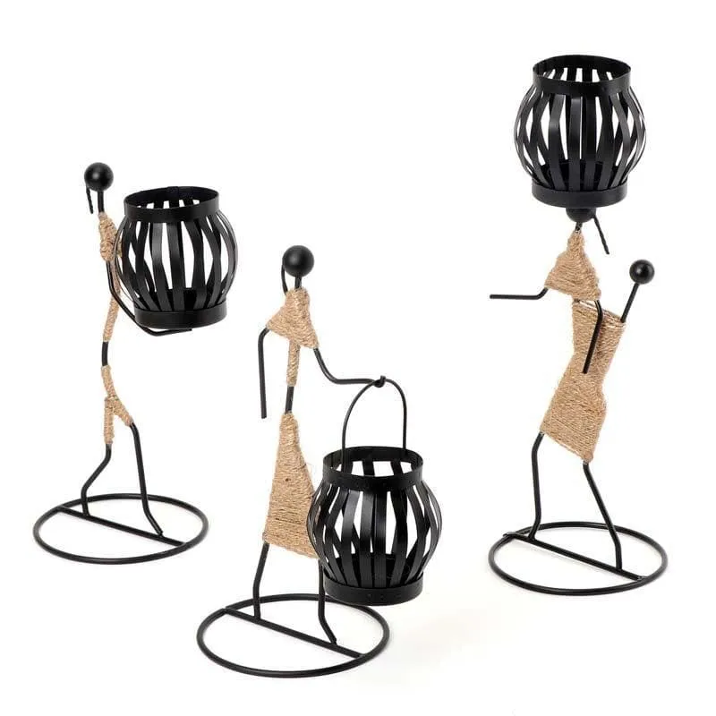 Tribal Bonfire Tealight Candle Holder media 6