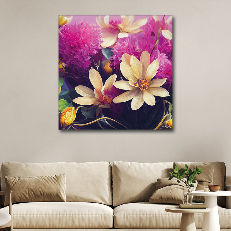 Lavender Mist Wall Painting
