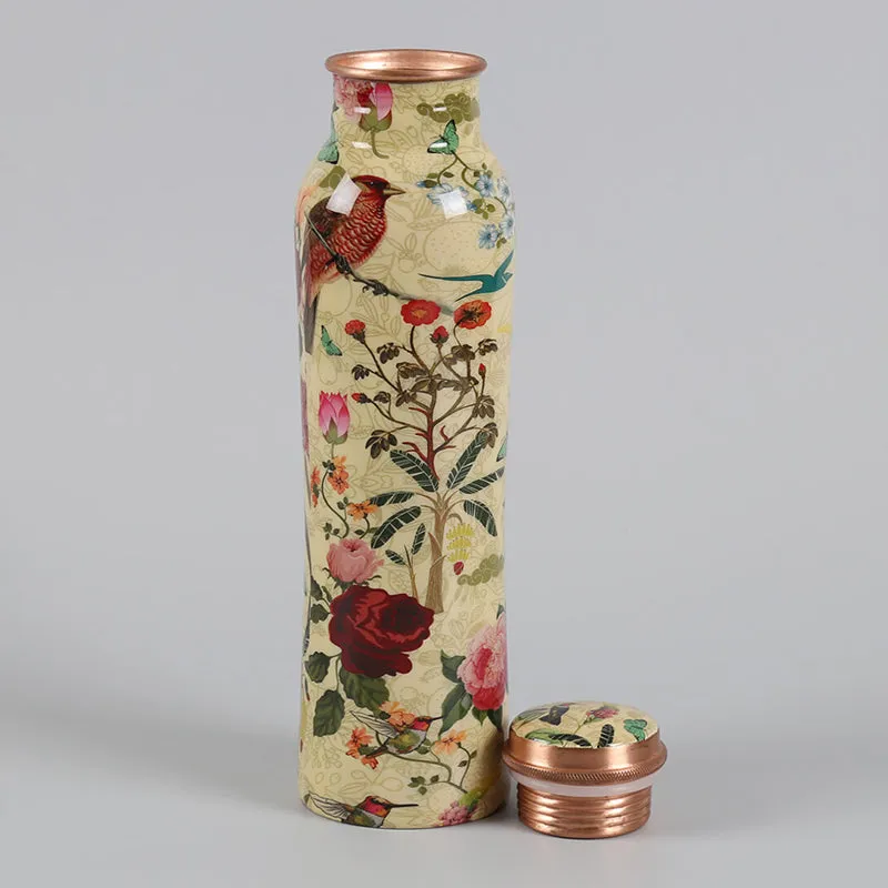 India Circus Eden Copper Bottle With Glasses (950 mL/400 mL Each) - Three Piece Set media 3