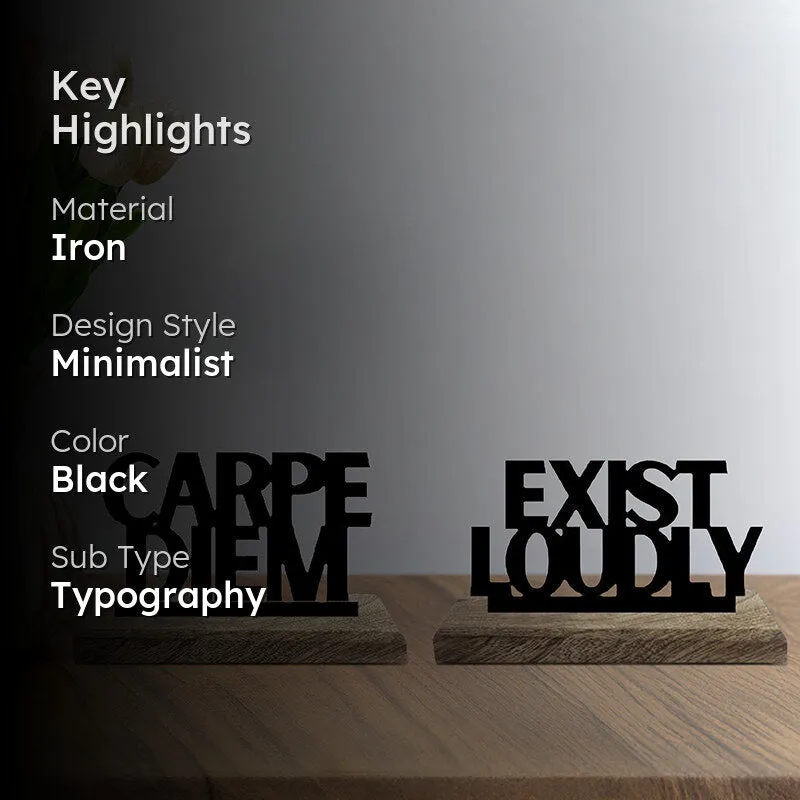 Seize & Resonate Typography Showpiece - Set Of Two media 2
