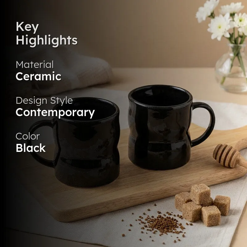 Brew Ceramic Tea Cup (240 mL Each) - Set Of Two media 2