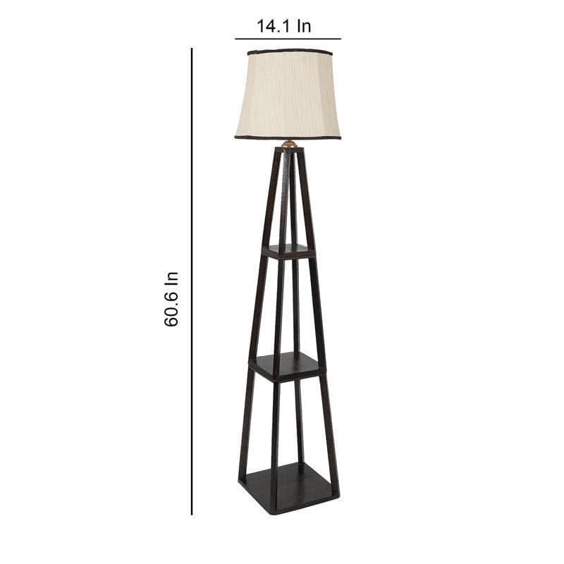 Seasa Wistera Floor Lamp With Shelf - Ivory media 6