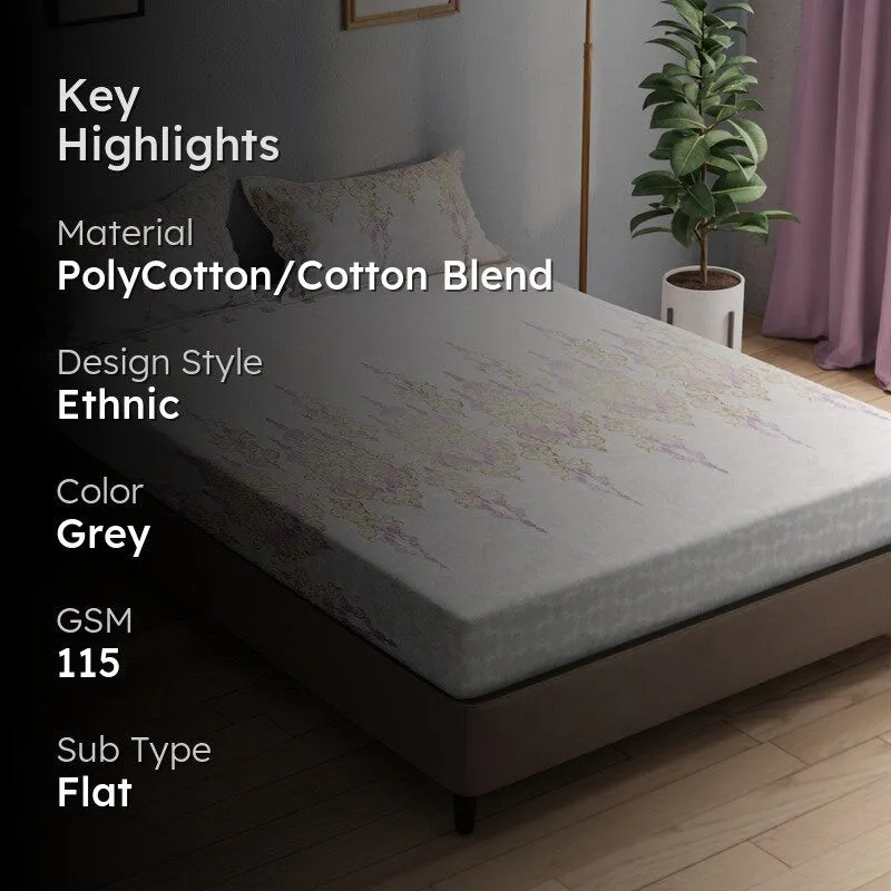 Deyricon Bedsheet (Grey) - 115 GSM media 2
