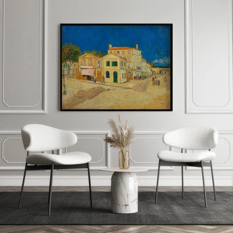 The Yellow House 1888 By Vincent Van Gogh - Black Frame media 5