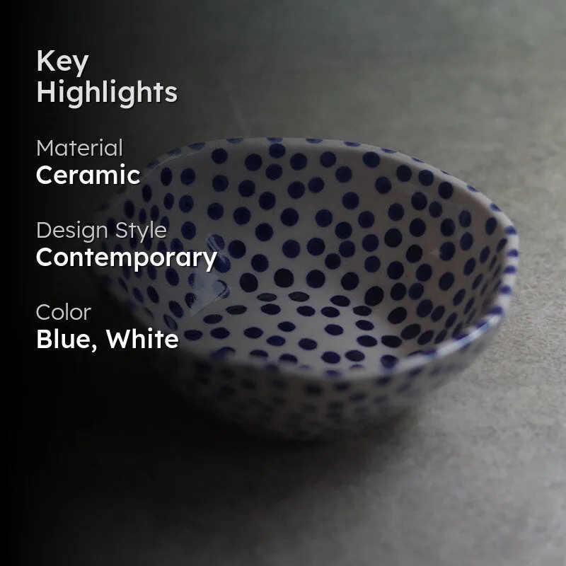 Otello Ceramic Snack Bowl (Blue) - 200 mL media 2