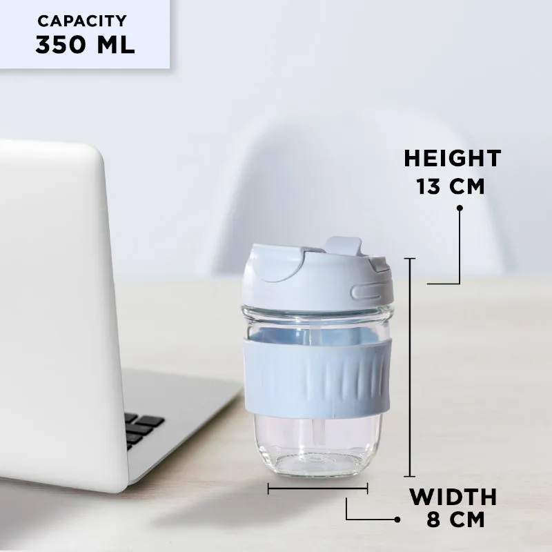 Lazo Glass Sipper - Light Blue media 6