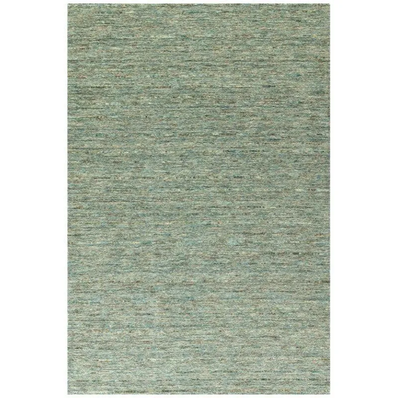 Leyla Hand Woven Wool Rug - Sea Green media 1