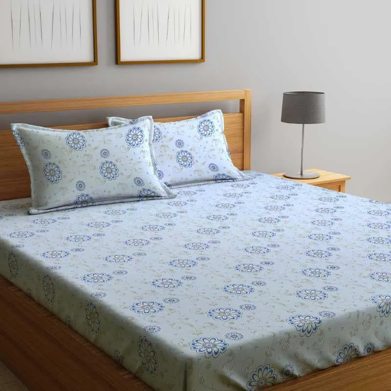 Bedazzled Dreams Fitted Microfiber Bedsheet - 300 GSM media 1