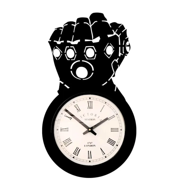 Royal Steel Analog Wall Clock - Black media 4