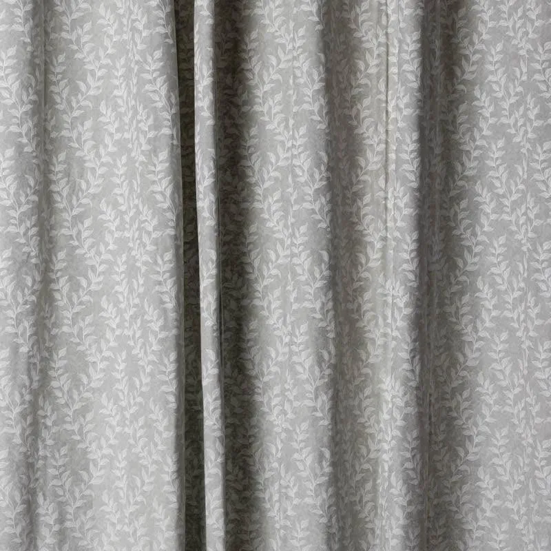Noor Jacquard Single Curtain (Grey) media 3