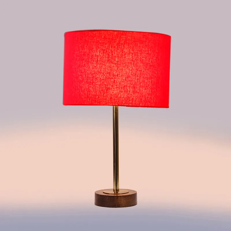 Cotin I Rodin Wooden Table Lamp - Red,Gold,Brown media 5
