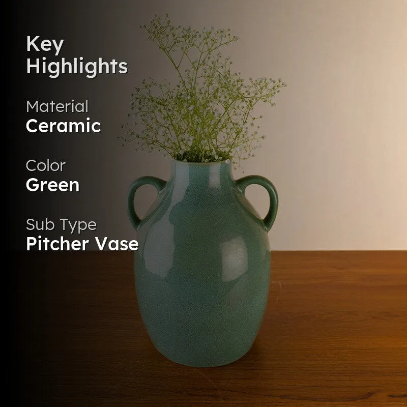 Starsa Ceramic Vase - Green media 2