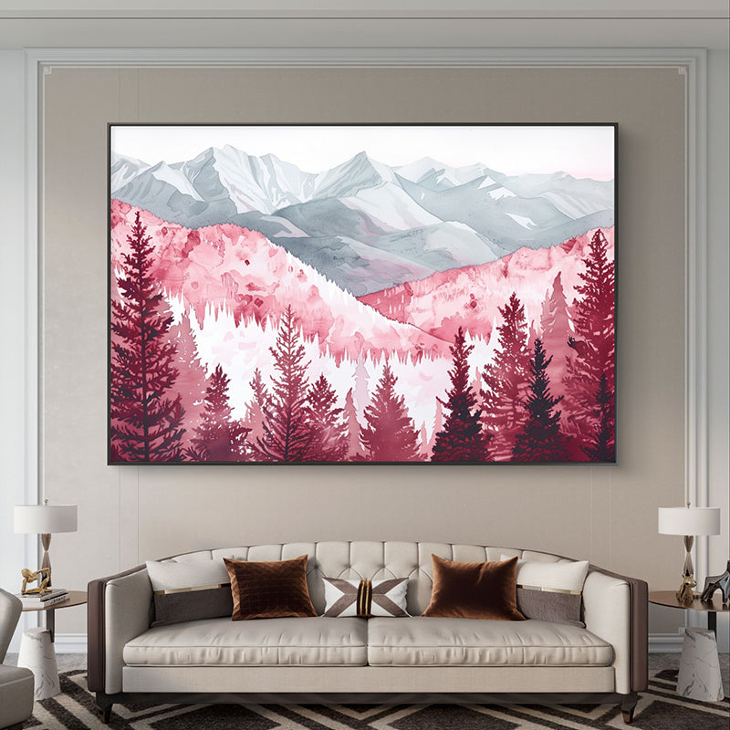 Pink Aura Wall Painting