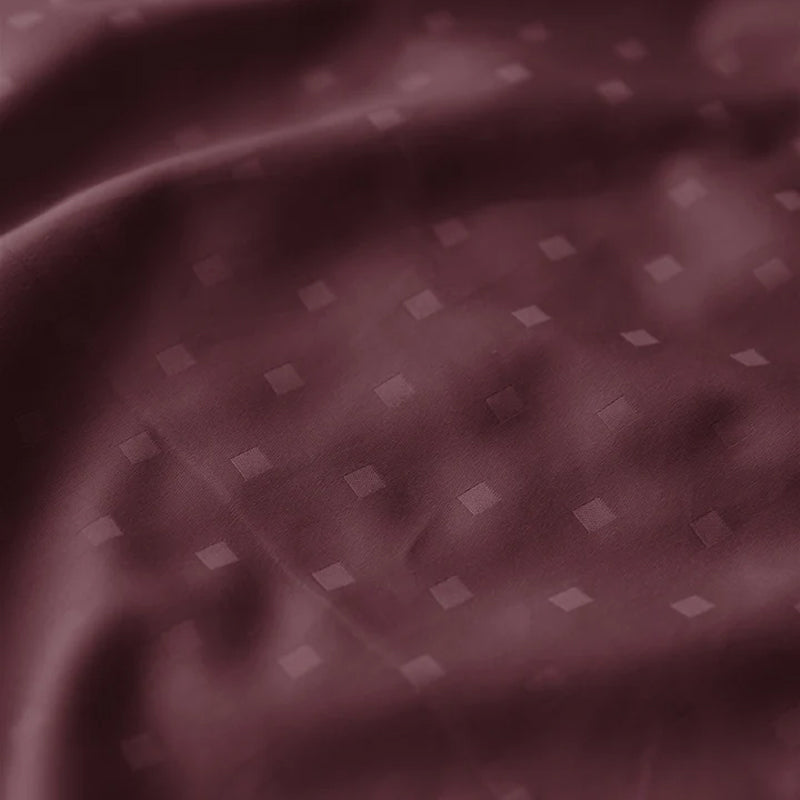 Swiss Dot Cotton Bedsheet (Merlot) - 300 TC media 7