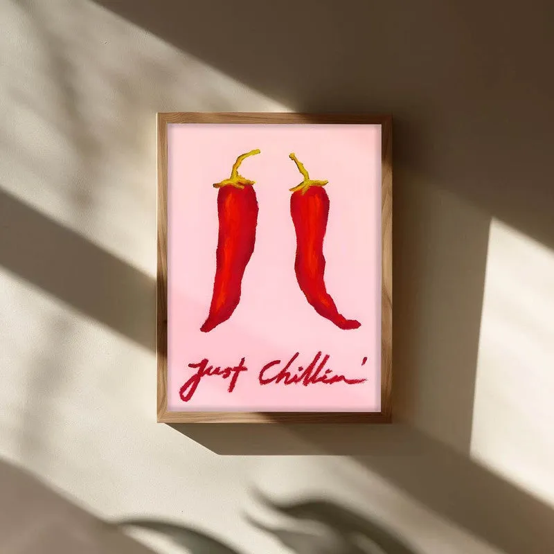 Just Chillin Archival Canvas Wall Art - Brown media 3