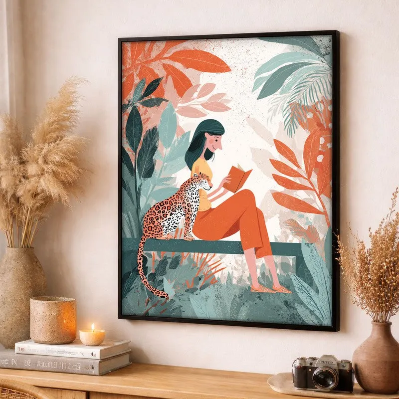 ForestReverie Canvas Wall Painting - Black Frame media 3