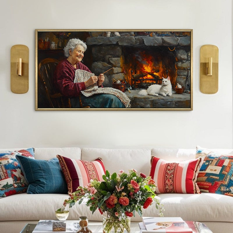 Needlebound Canvas Wall Painting With Frame