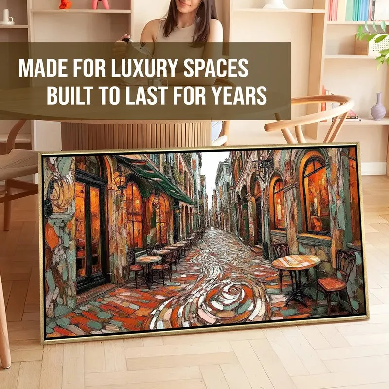 Echoes of the Alley Canvas Wall Painting With Frame media 7