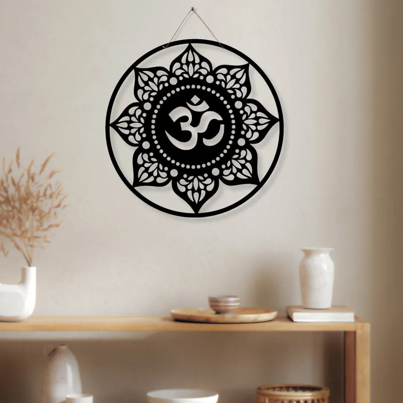 Intricate Aumkar Iron Wall Accent media 1