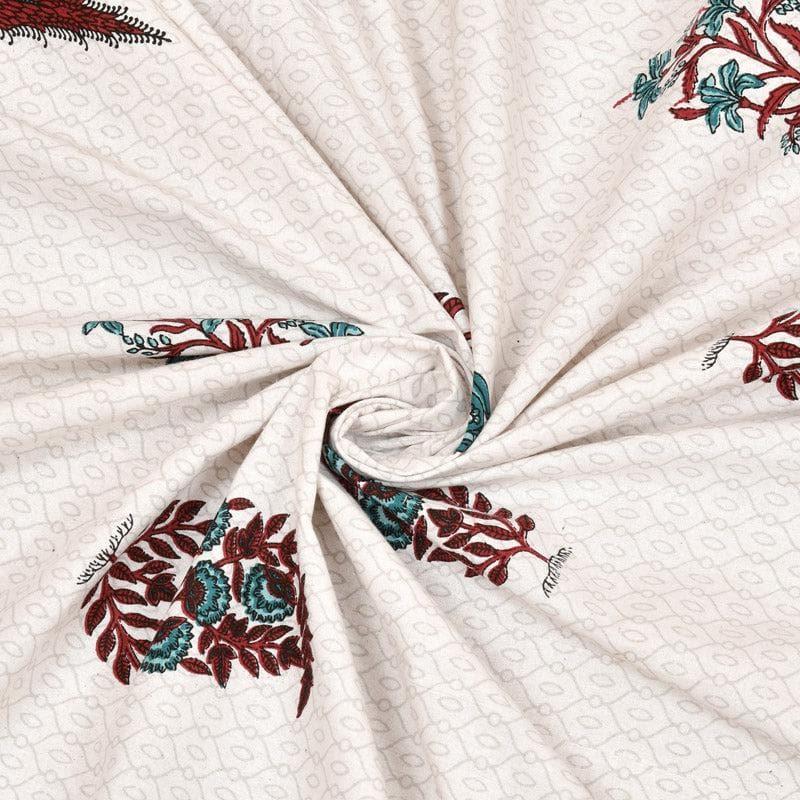 Chandrika Printed Cotton Bedsheet (Pink) - 140 TC media 5