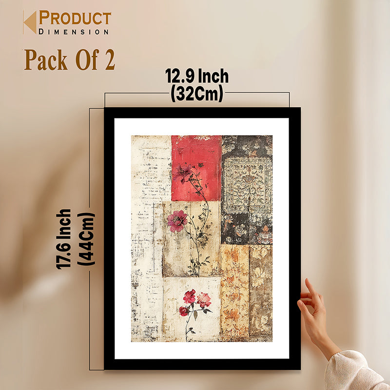 Muted Earth Wall Art With Frame - Set Of Two media 9
