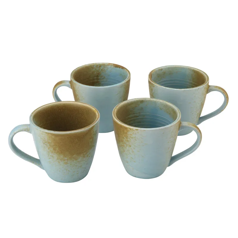 Tivraa Ceramic Coffee Mug (350 mL Each) - Set of Four media 3