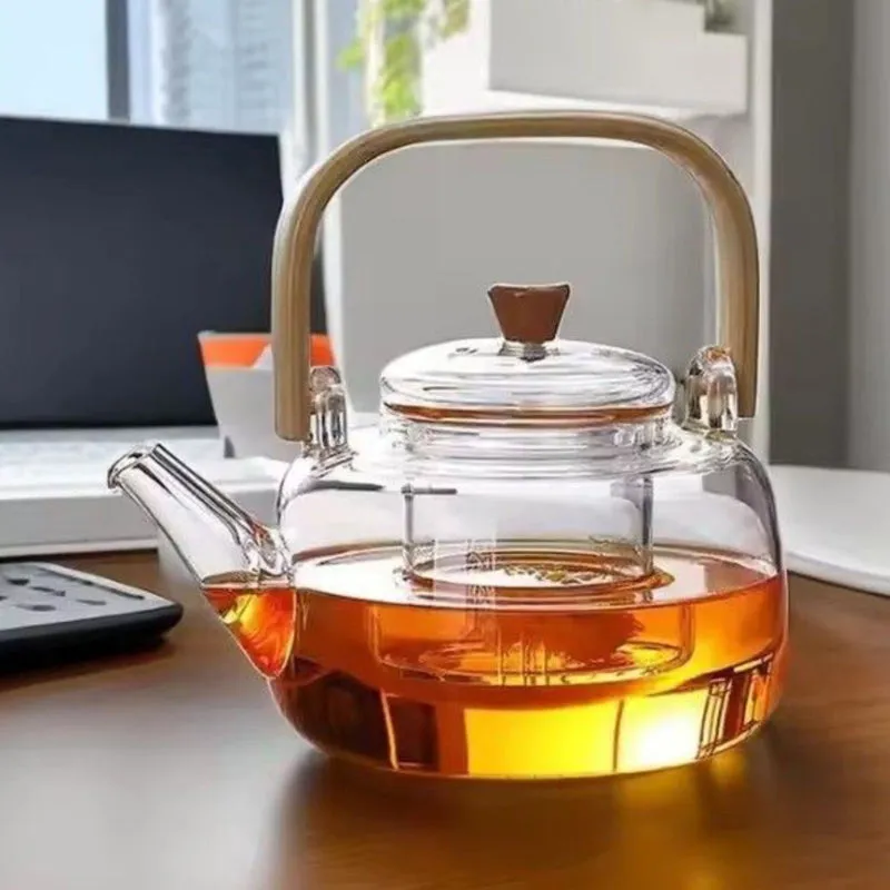 Thermica Borosilicate Glass Tea Pot with Infuser - 950 mL media 1