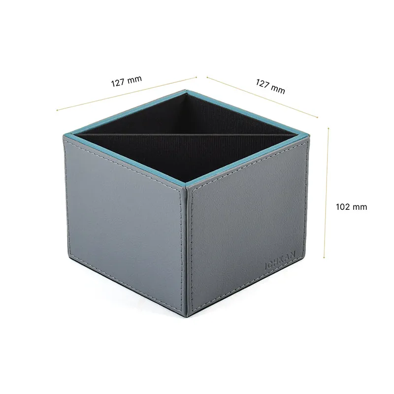 Tisca Faux Leather Pen Stand - Grey media 8