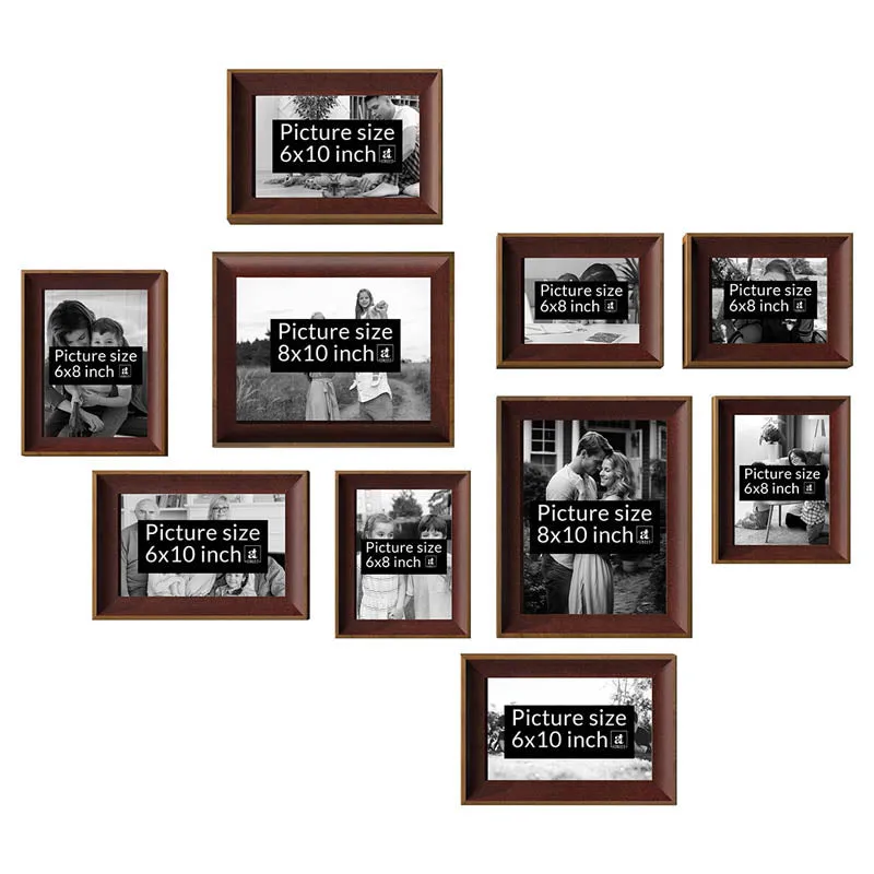 Memories To Rejoice Photo Frames (Brown) - Set Of Ten media 6