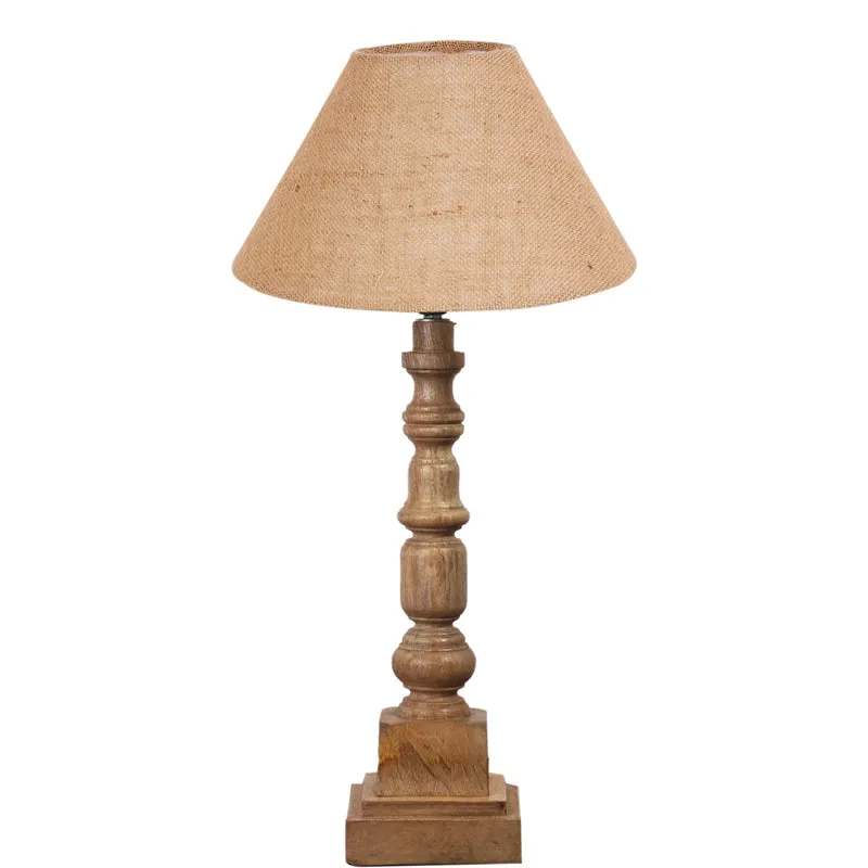 Sienna II Arbor Wooden Table Lamp - Brown media 6